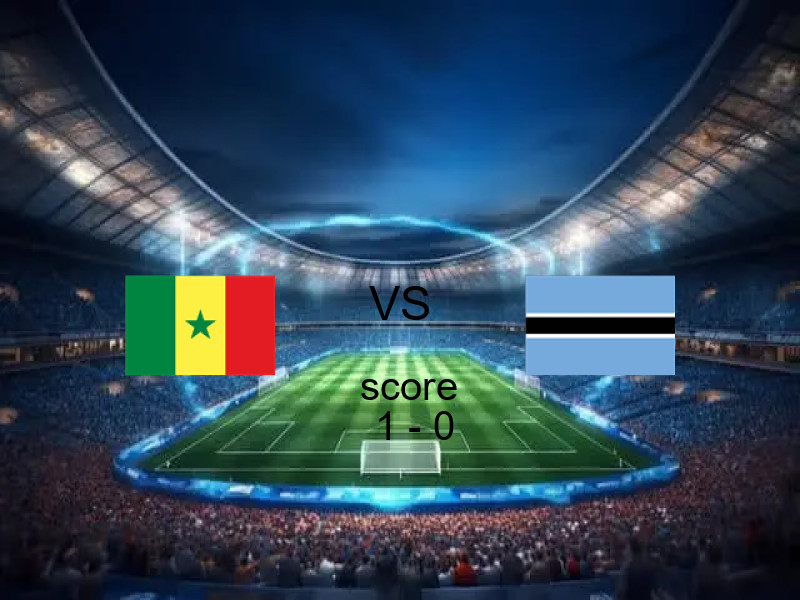 فوز فريق السنغال على بوتسوانا بنتيجة 1 - 0 في بطولة كأس الأمم الأفريقية.