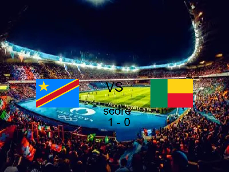 فاز فريق الكونغو الديمقراطية على فريق بنين بنتيجة 1 - 0 في بطولة كأس الأمم الأفريقية.