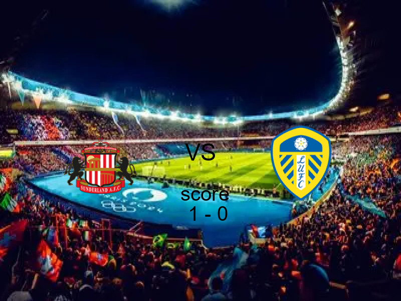 فاز فريق سندرلاند على فريق ليدز يونايتد بنتيجة 1 - 0 في بطولة الدوري الإنجليزي.