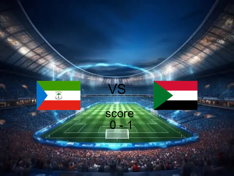  فريق السودان يفوز على  غينيا الاستوائية بنتيجة 0 - 1 في بطولة كأس الأمم الأفريقية.