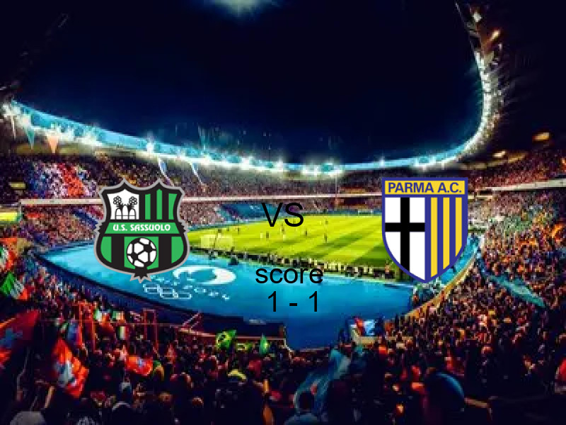 ساسولو و بارما يتعادلان بنتيجة 1 - 1 في بطولة الدوري الإيطالي.