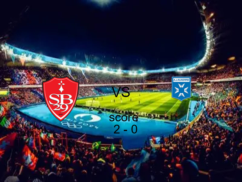 فريق بريست يسحق اوكسير بنتيجة 2 - 0 في بطولة الدوري الفرنسي.