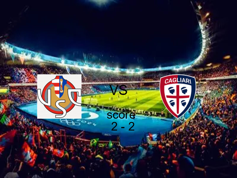تعادل كريمونيسي وفريق كالياري بنتيجة 2 - 2 في بطولة الدوري الإيطالي.