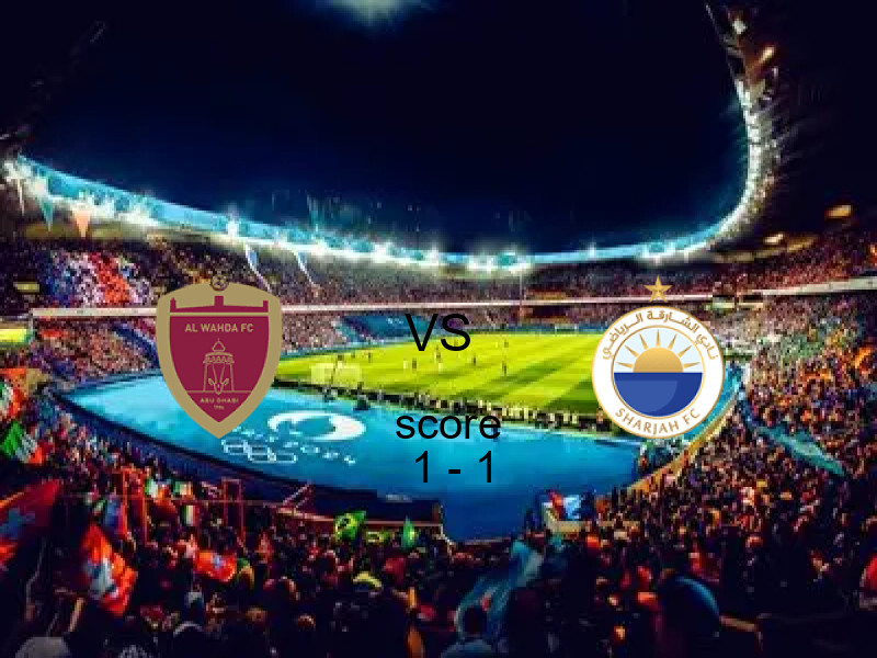 انتهت المباراة بين الوحـــدة و الشــارقة بالتعادل بنتيجة 1 - 1 في بطولة الدوري الإماراتي.