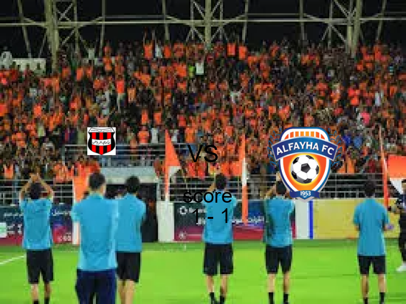 انتهت المباراة بين الرياض و الفيحاء بالتعادل بنتيجة 1 - 1 في بطولة الدوري السعودي.