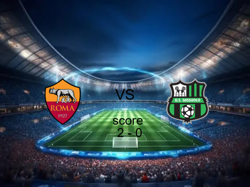 فاز فريق روما على فريق ساسولو بنتيجة 2 - 0 في بطولة الدوري الإيطالي.