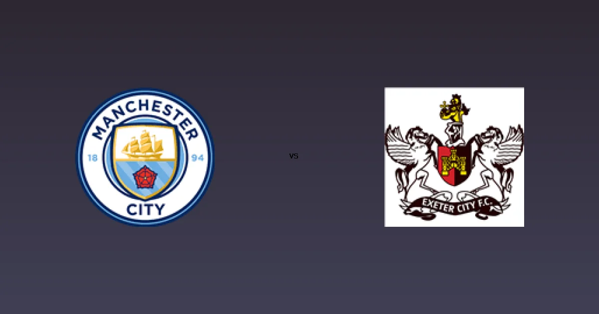 مانشستر سيتي ضد اكسيتير سيتى  على قناة بى ان سبورت 1HD - موعد المباراة 10 يناير 2026