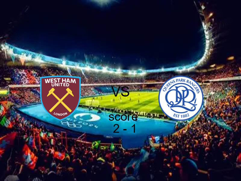فريق وست هام يونايتد يسحق ك.ب. رينجرز بنتيجة 2 - 1 في بطولة كأس الاتحاد الإنجليزي.