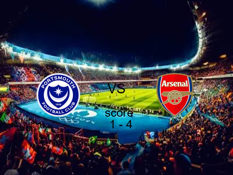  بورتسموث يخسر من فريق أرسنال بنتيجة 1 - 4 في بطولة كأس الاتحاد الإنجليزي.
