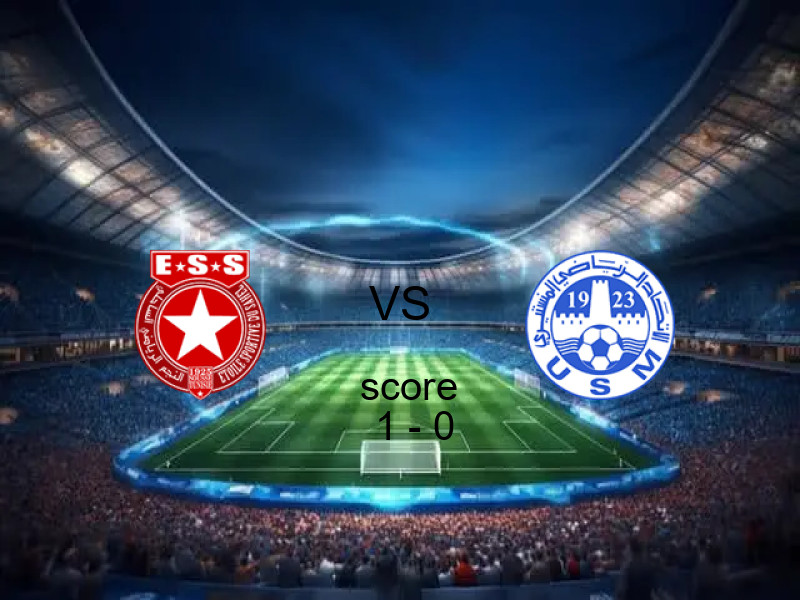 فوز فريق النجم الساحلى على الإتحاد المنستيري بنتيجة 1 - 0 في بطولة الدوري التونسي.