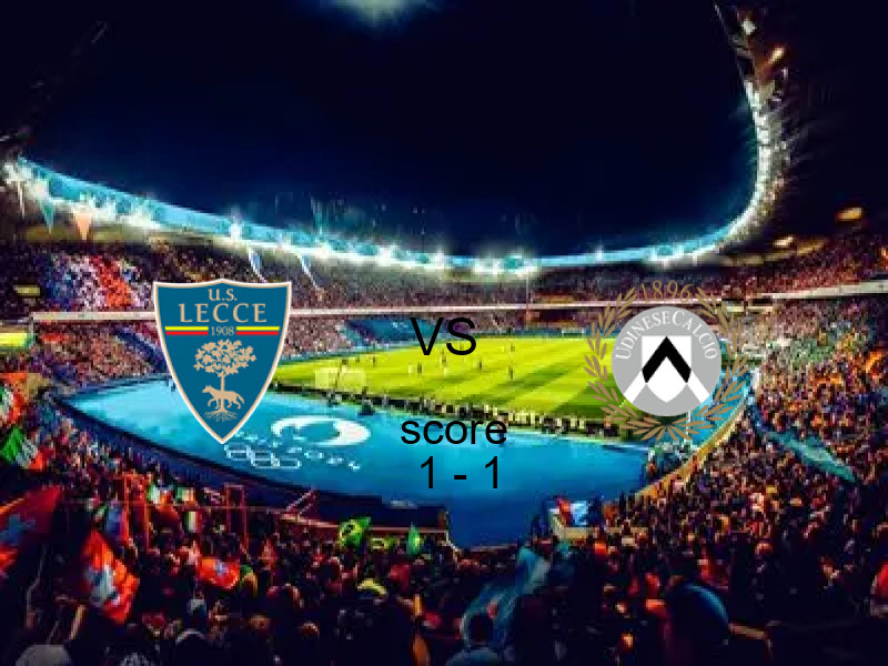 انتهت المباراة بين ليتشي و أودينيزي بالتعادل بنتيجة 1 - 1 في بطولة الدوري الإيطالي.