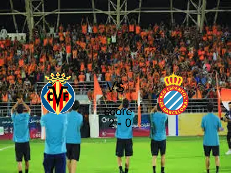 فاز فريق فياريال على فريق اسبانيول بنتيجة 2 - 0 في بطولة الدوري الإسباني.