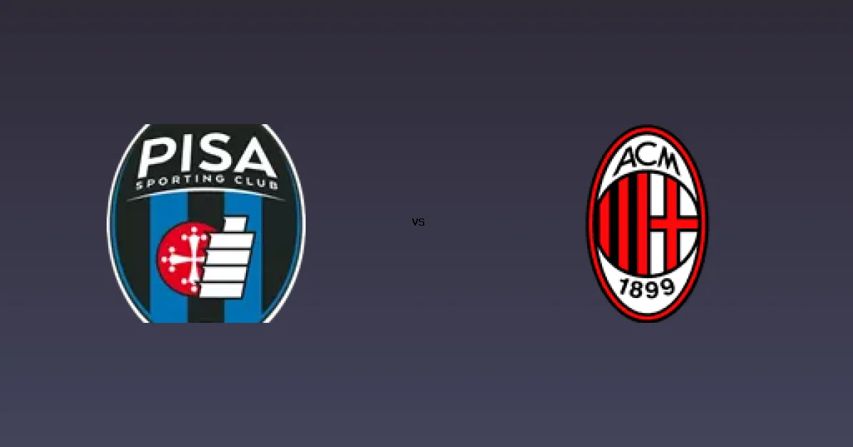 بيزا كالتشيو ضد ميلان  على قناة Starz Play App - موعد المباراة 13 فبراير 2026