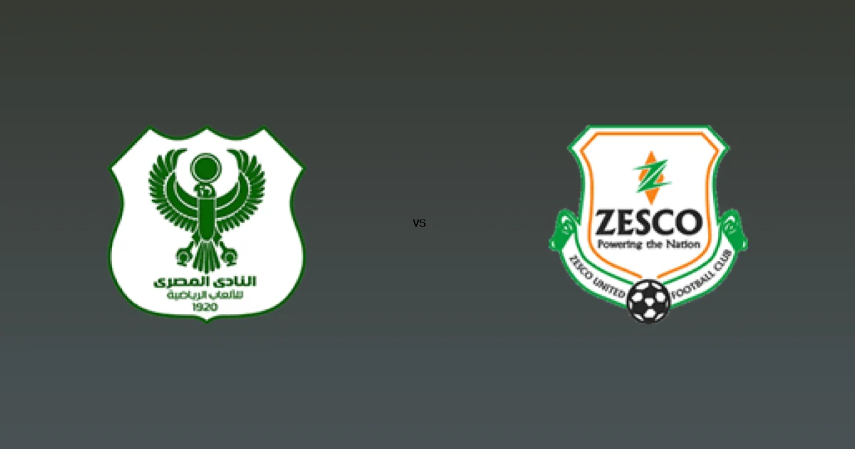 بث حي على القنوات الناقلة لـ مباراة  المصري ضد زيسكو على قناة بى ان سبورت 5 HD في الكونفيدرالية الأفريقية