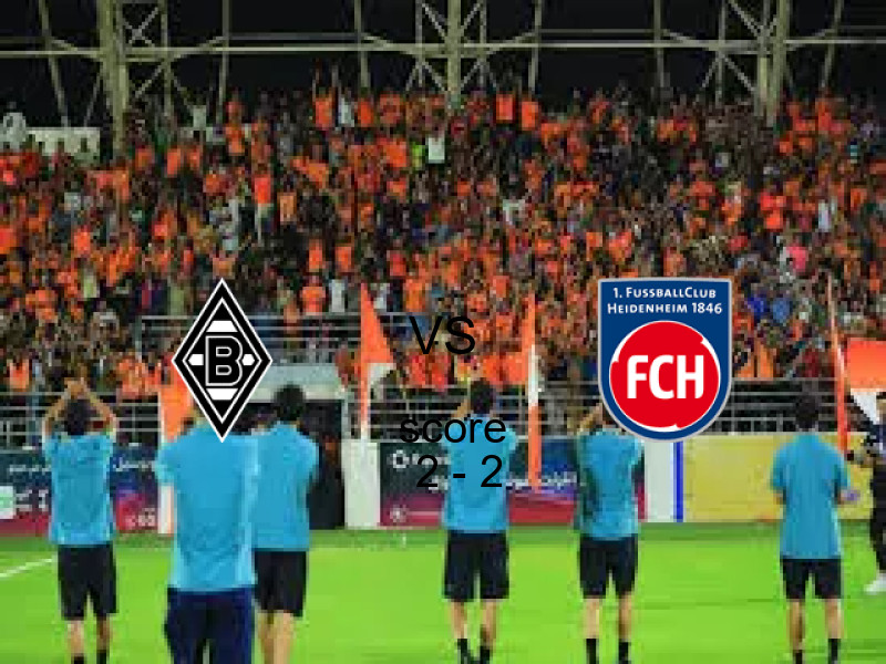 نتيجة مباراة مونشنجلادباخ وهايدنهايم اليوم 04 أبريل 2026 | تعادل 2 - 2 في الدوري الألماني