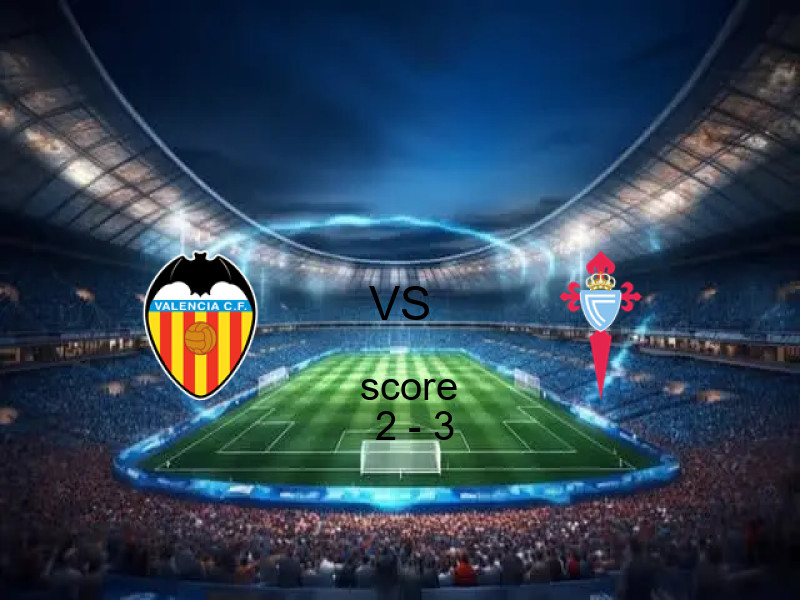 نتيجة مباراة فالنسيا وسيلتا اليوم 05 أبريل 2026 | سيلتا يفوز 2 - 3 في الدوري الإسباني