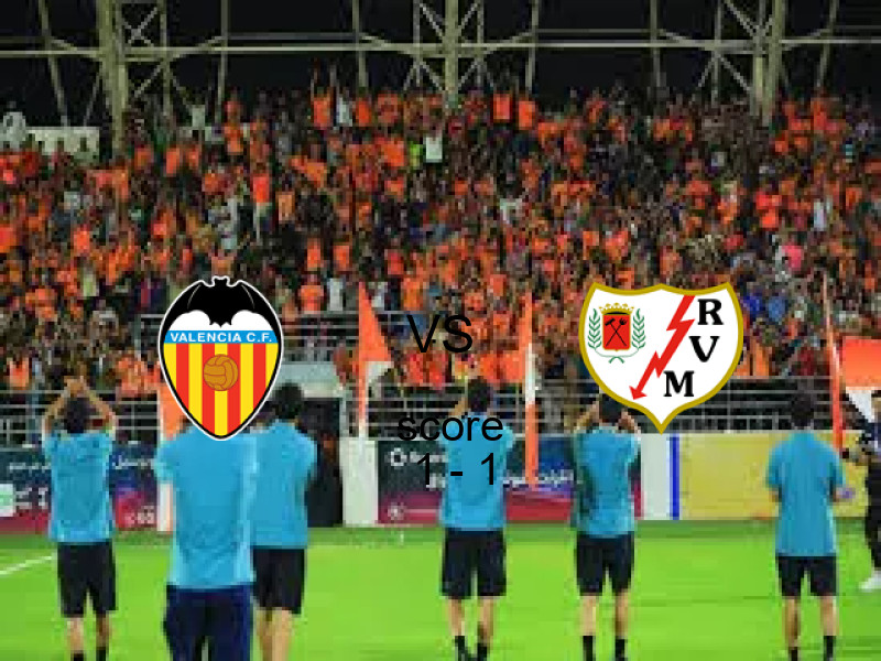 تعادل فالنسيا ورايو بنتيجة 1 - 1 في الدوري الإسباني 14 مايو 2026