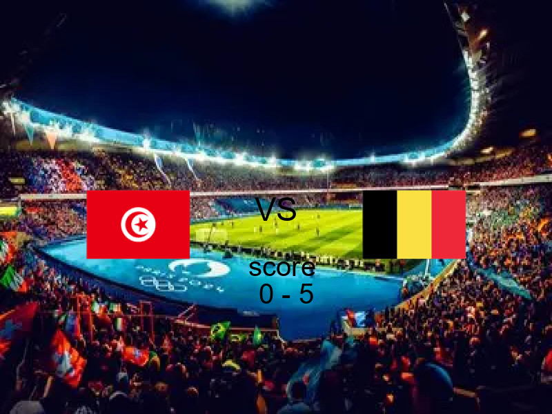 نتيجة مباراة تونس وبلجيكا اليوم 06 يونيو 2026 | بلجيكا يفوز 0 - 5 في مباريات ودية - منتخبات