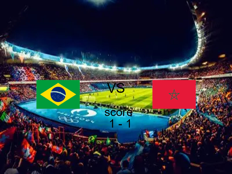 تعادل البرازيل والمغرب بنتيجة 1 - 1 في كأس العالم 14 يونيو 2026
