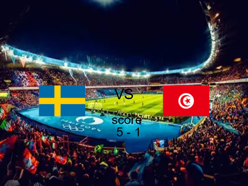 ملخص مباراة السويد ضد تونس 5 - 1 | كأس العالم 15 يونيو 2026